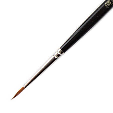 Winsor & Newton Series 7 Kolinsky Sable Pointed Round Paint Brush, Black, Sable Hair, Size 1