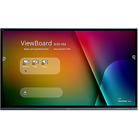ViewSonic ViewBoard IFP8662, 4K UHD Interactive Display with Integrated Software