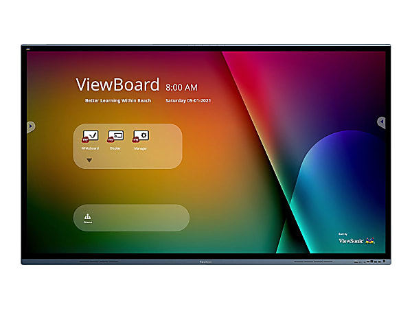 ViewSonic ViewBoard IFP8662, 4K UHD Interactive Display with Integrated Software