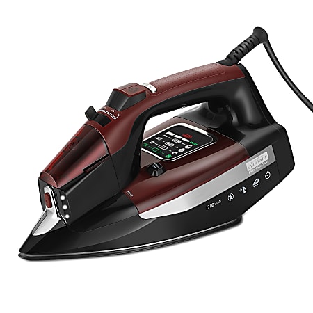Sunbeam Advanced LED Iron With Adonised Soleplate, Red/Black
