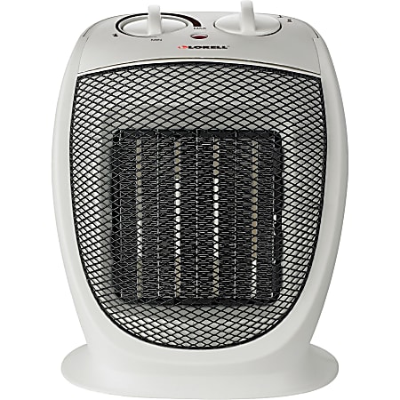 Lorell Ceramic Heater - Ceramic - 2 x Heat Settings - Portable - White