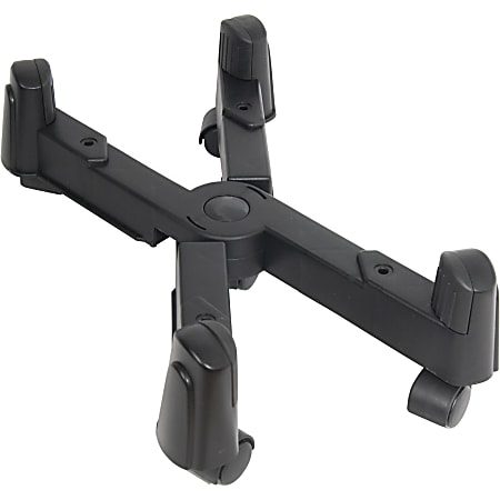 SYBA Multimedia Plastic Stand for ATX Case with Adj. Width with Caster wheels - 66 lb Load Capacity - Plastic - Black