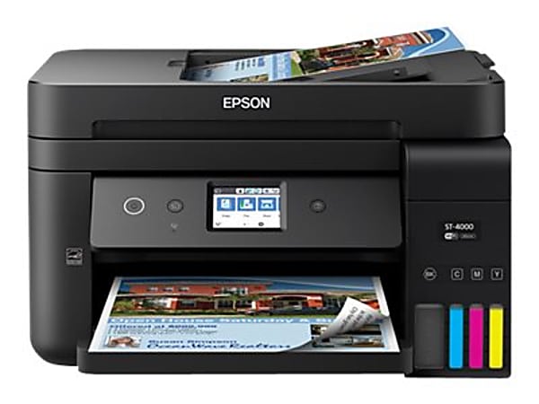 Epson® WorkForce® ST-4000 Wireless SuperTank® All-In-One Color Printer