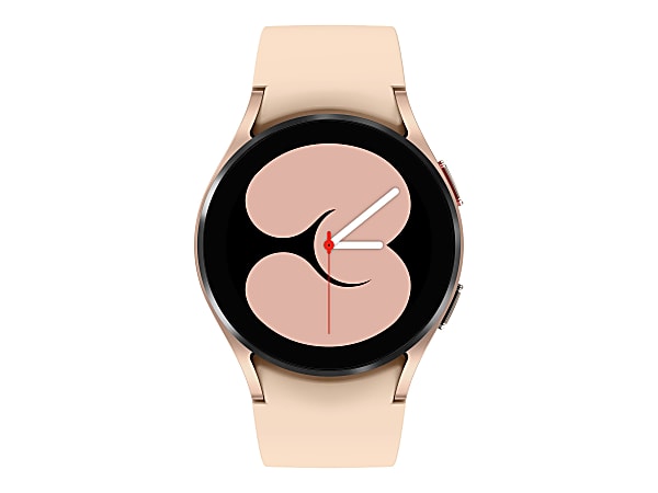 Samsung Galaxy Watch4, 40mm, Pink Gold, Bluetooth - Heart Rate, Calories Burned - 16 GB - 1.50 GB Standard Memory - SMR860NZDAXAA