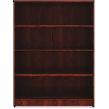 Lorell® Essentials 48"H 4-Shelf Bookcase, Cherry