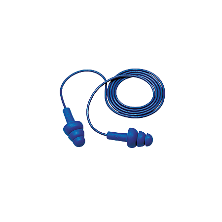 3M E-A-R Ultrafit Corded Ear Plugs, Blue, Box