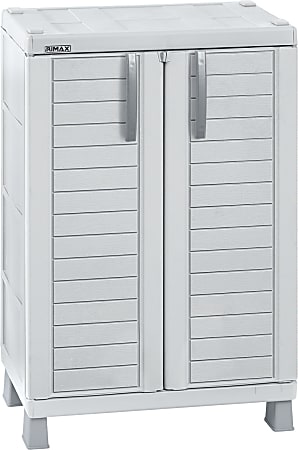 Inval 40"H Storage Cabinet With Adjustable Shelves, Light