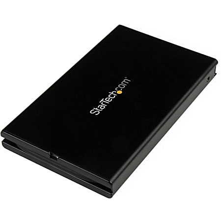 StarTech.com USB 3.1 (10Gbps) 2.5in SATA SSD / HDD Enclosure with Integrated USB-C Cable - SATA I/II/III and UASP Support - Create a fast and portable data storage solution for your USB Type-C enabled laptop including MacBook Chromebook Pixel and Dell XP