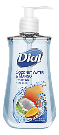 Dial® Antimicrobial Liquid Hand Soap, Coconut Water & Mango Scent, 7.5 Oz Bottle