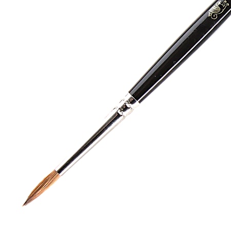 Winsor & Newton Series 7 Kolinsky Sable Pointed Round Paint Brush, Sable Hair, Black Size 3