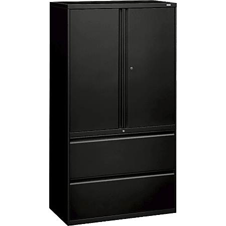 Realspace 36 W 12 Shelf Storage Cabinet Dakota Oak - Office Depot