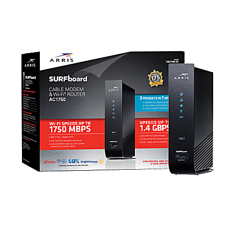 ARRIS SURFboard SBG7580-AC Cable Modem With Wireless-AC Router, 1000377
