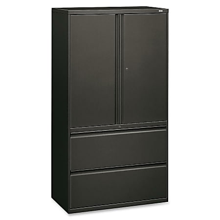 HON® 800 Series Storage Cabinet With Lateral File,