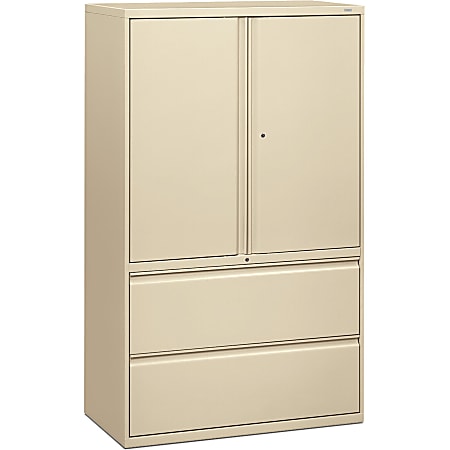 HON® 800 Series Storage Cabinet With Lateral File,