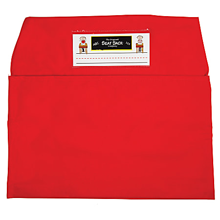 Seat Sack Chair Pocket, Standard, 14", Red, Pack