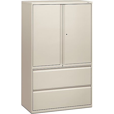 Lorell Fortress Series Steel Wardrobe Cabinet Light Gray - Office Depot