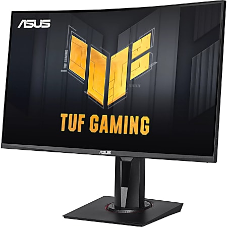 TUF VG27VQM 27" Class Full HD Curved Screen Gaming LCD Monitor - 16:9 - 27" Viewable - Vertical Alignment (VA) - LED Backlight - 1920 x 1080 - 16.7 Million Colors - FreeSync Premium - 350 Nit - 1 ms - Speakers - HDMI - DisplayPort - USB Hub