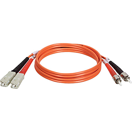 Tripp Lite 3M Duplex Multimode 62.5/125 Fiber Optic Patch Cable SC/ST 10' 10ft 3 Meter - ST Male - SC Male - 10ft