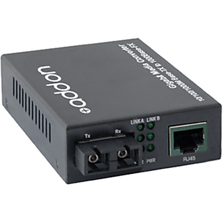 AddOn 10/100/1000Base-TX(RJ-45) to 1000Base-SX(SC) MMF 850nm 550m Media Converter - 100% compatible and guaranteed to work
