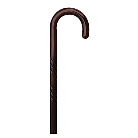 Alex Orthopedic Spiral Tourist Cane, 36"-37", Rosewood