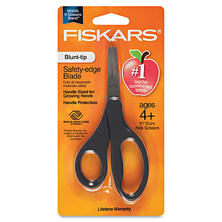 Fiskars® Scissors For Kids, Grades PreK-2nd, 5, Blunt, Assorted Colors