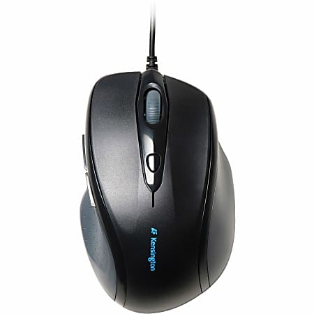 Kensington Pro Fit Wired Mouse, Full-Size, Black