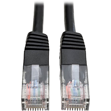 Eaton Tripp Lite Series Cat5e 350 MHz Molded (UTP) Ethernet Cable (RJ45 M/M), PoE - Black, 5 ft. (1.52 m) - N002005BK