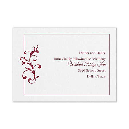 Custom Premium Wedding & Event Reception Cards, Little
