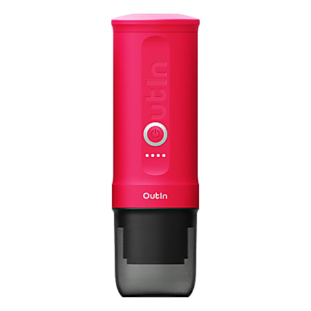 OutIn® Nano 3-Cup Portable Electric Espresso Machine, Fuchsia Pink