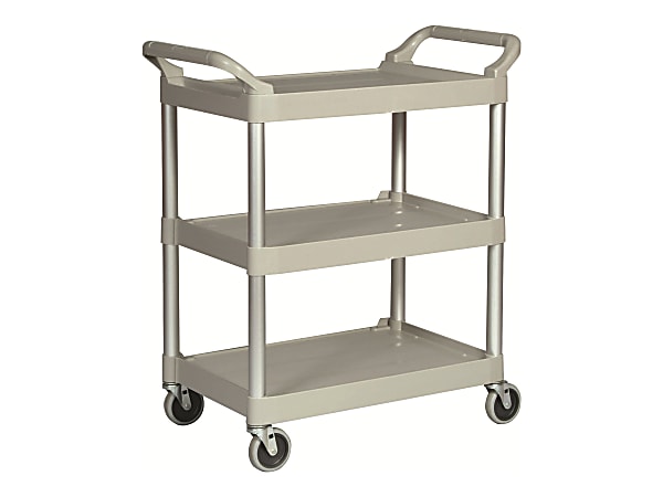 Rubbermaid 4093 Xtra Utility Cart 300-lb Cap. 3 Shelves - Off-White - Service  Carts - Utility Carts