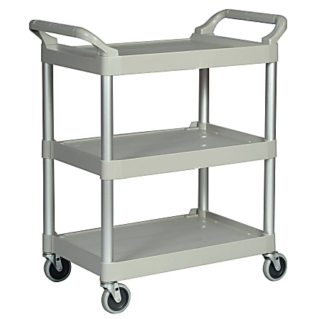 Rubbermaid 3-Shelf Utility Cart, 37 3/4"H x 33