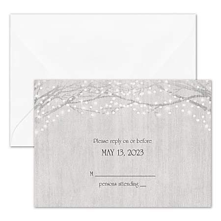 Custom Wedding &amp; Event Response Cards With Envelopes,