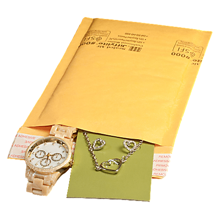 United Stationers Sealed Air Jiffylite Cushioned Mailer, 4" x 8", Kraft, Carton Of 25