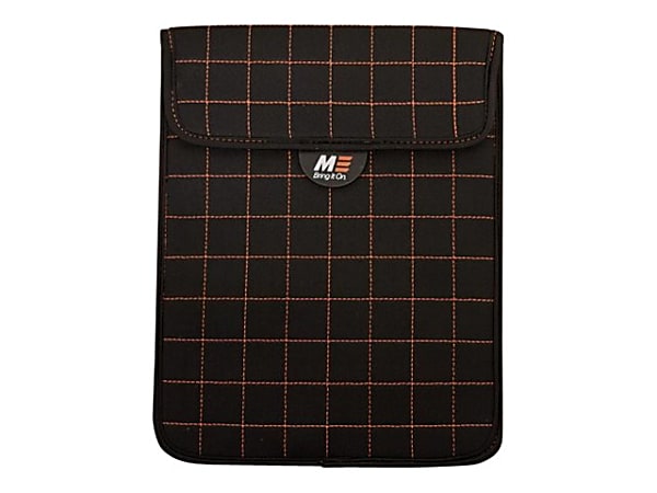 Mobile Edge NeoGrid iPad or any 10.1" Tablet Sleeve - Protective sleeve for tablet - neoprene - black/orange