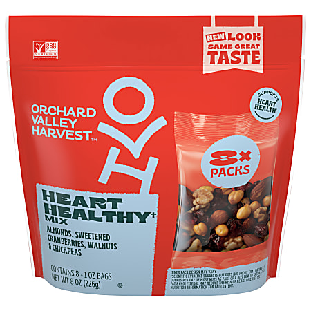 Orchard Valley Harvest Heart Healthy Mix, 1 Oz, Total Qty 16