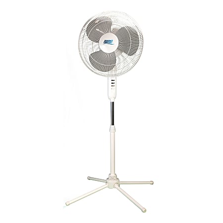 Seasons Comfort™ 3-Speed Oscillating Fan with Pedestal Base, 16-In., White