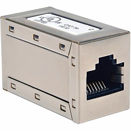 Eaton Tripp Lite Series Cat5e Straight Through Modular Shielded In-Line Coupler (RJ45 F/F), TAA, N032001