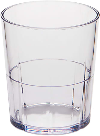 Cambro Lido Styrene Tumblers, 9 Oz, Clear, Pack Of 36 Tumblers