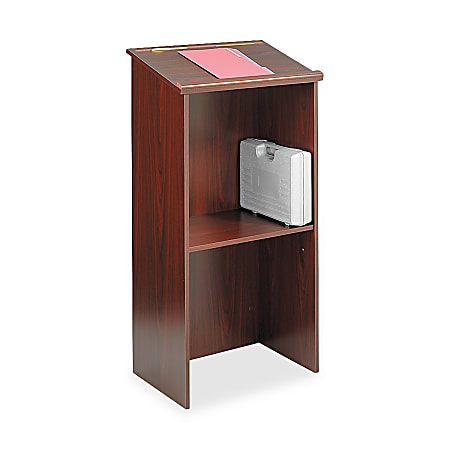 Safco Stand-Up Lectern, Mahogany