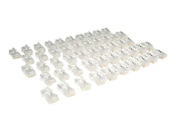 Tripp Lite Cat5e Cat5 RJ45 Modular In-Line Connectors Standard 50 Pack TAA - Network connector - RJ-45 (M) - CAT 5e - stranded (pack of 50)
