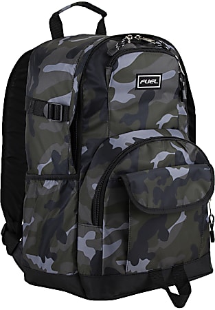 Fuel Millennial Tech Backpack With 15.5" Laptop Pocket, Army Camo