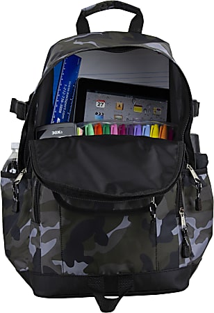 Fuel Millennial Tech Backpack With 15.5 Laptop Pocket Army Camo