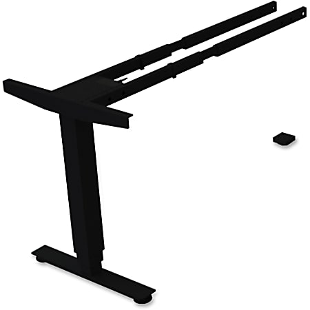 Lorell Sit/Stand Desk Black Third-leg Add-on Kit
