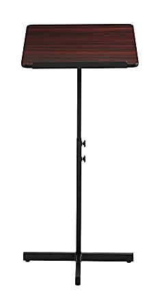 Safco® Adjustable Speaker Stand, Mahogany