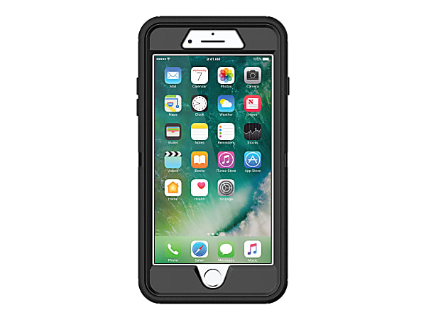 OtterBox® Defender Series Carrying Case For Apple® iPhone® 7 Plus, Black