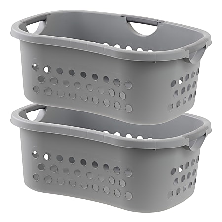 Iris Hamper, 53 Qt, Gray, Pack Of 2 Hampers