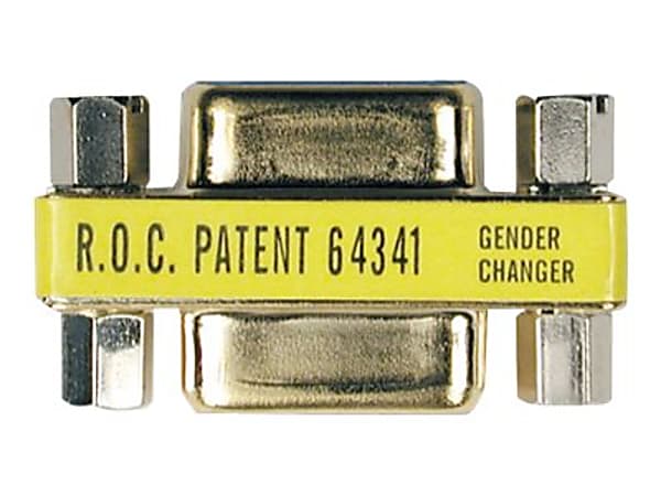 Tripp Lite Compact / Slimline Gold DB9 Coupler Gender Changer F/F - Serial gender changer - DB-9 (F) to DB-9 (F)