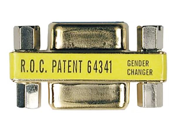 Tripp Lite Comapct Gold DB9 Gender Changer Adapter Connector DB9 M/M - Serial gender changer - DB-9 (M) to DB-9 (M)