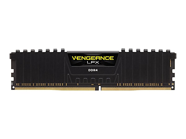 CORSAIR Vengeance LPX - DDR4 - kit - 64 GB: 4 x 16 GB - DIMM 288-pin - 3000 MHz / PC4-24000 - CL16 - 1.35 V - unbuffered - non-ECC - black