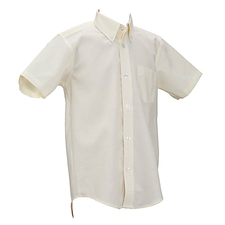 Royal Park Boys Uniform, Husky Short-Sleeve Polo Shirt, Medium, Yellow